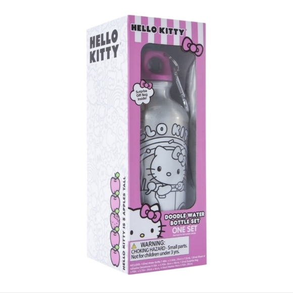 Sanrio Hello Kitty doodle Water Bottle Set - Picture 3 of 9